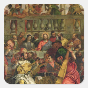 The Marriage Feast at Cana Square Sticker