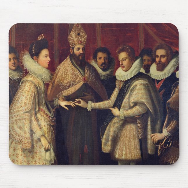 The Marriage of Catherine de Medici Mouse Mat (Front)
