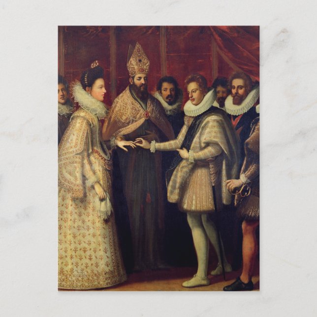 The Marriage of Catherine de Medici Postcard (Front)