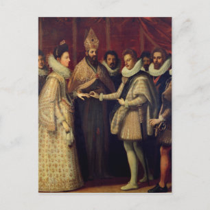 The Marriage of Catherine de Medici Postcard