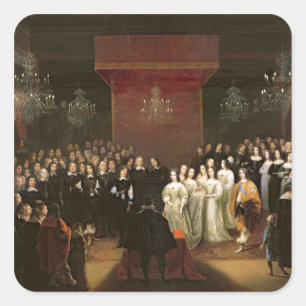 The Marriage of Frederick William Square Sticker