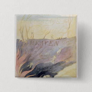 The Marriage of Heaven and Hell 15 Cm Square Badge