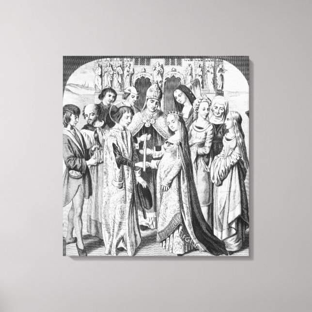 The Marriage of Henry VI and Margaret of Anjou Canvas Print (Front)