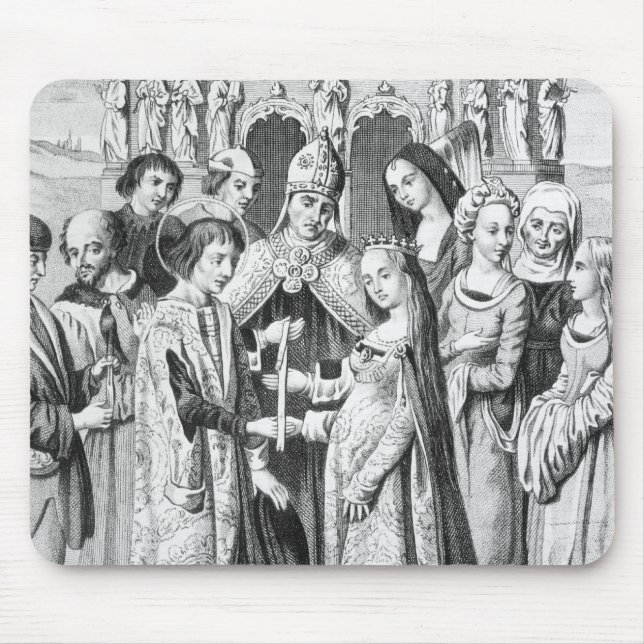 The Marriage of Henry VI and Margaret of Anjou Mouse Mat (Front)