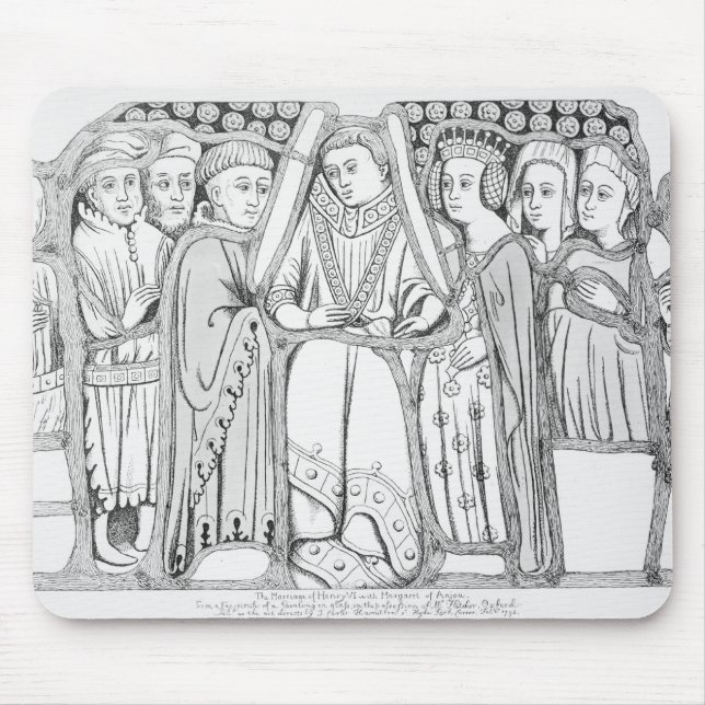 The Marriage of Henry VI and Margaret of Anjou Mouse Mat (Front)
