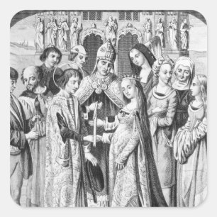 The Marriage of Henry VI and Margaret of Anjou Square Sticker