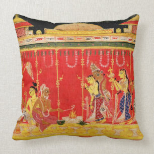 The Marriage of Krishna's Parents, from a disperse Cushion