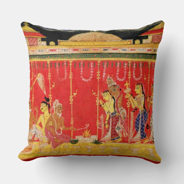 The Marriage of Krishna's Parents, from a disperse Cushion (Front)