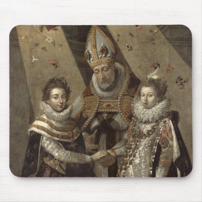 The Marriage of Louis XIII Mouse Mat (Front)