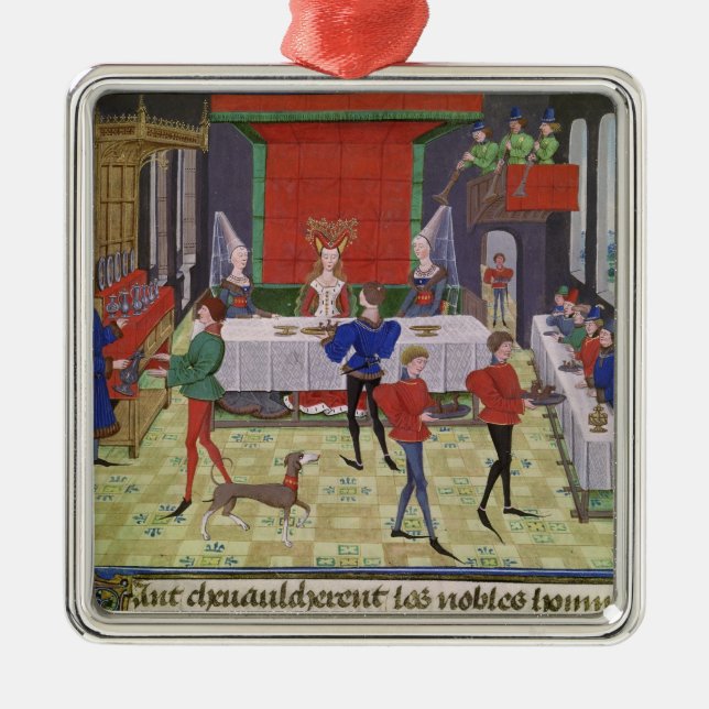 The Marriage of Renaud of Montauban and Clarisse Metal Tree Decoration (Front)