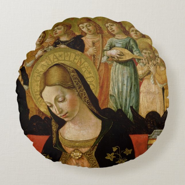 The Marriage of Saint Catherine of Siena Round Cushion (Front)