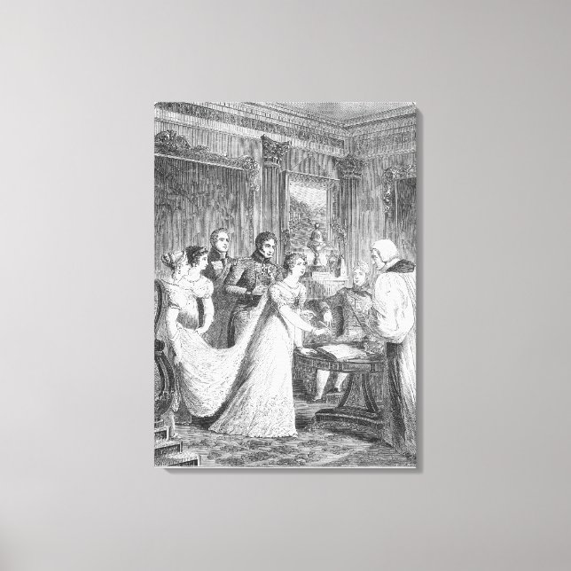 The Marriage of The Princess Charlotte of Canvas Print (Front)