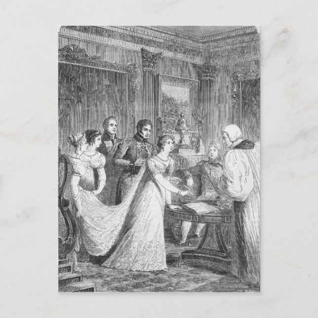 The Marriage of The Princess Charlotte of Postcard (Front)