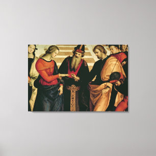 The Marriage of the Virgin, 1504 Canvas Print