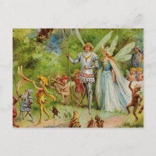 The Marriage of Thumbelina Postcard