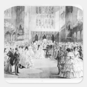 The Marriage of Victoria Square Sticker