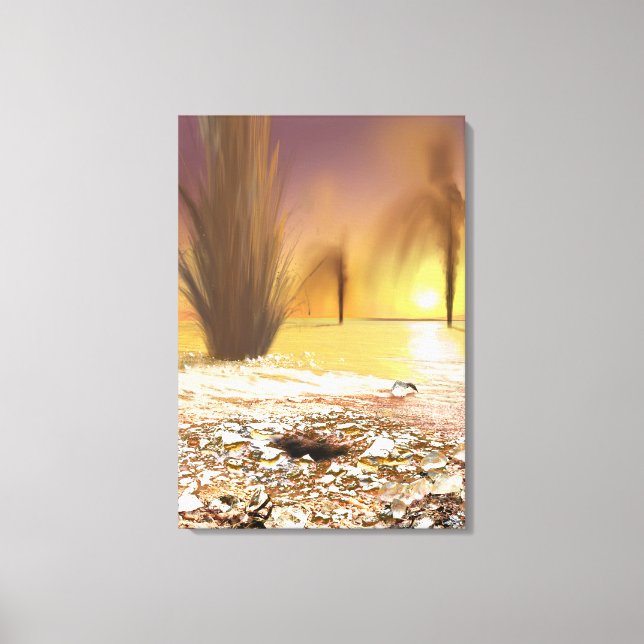 The Martian south polar ice cap Canvas Print (Front)