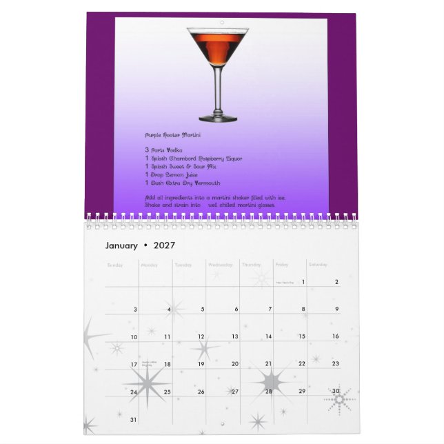 The Martini Lovers' 2010 Calendar (Jan 2027)