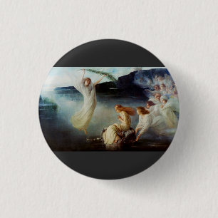 The martyrdom of Saint Christina Art 3 Cm Round Badge