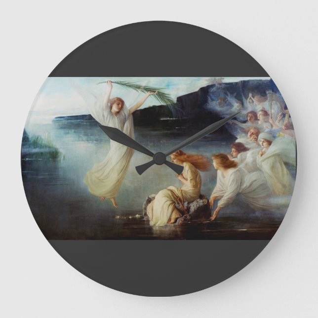 The martyrdom of Saint Christina Art Large Clock (Front)