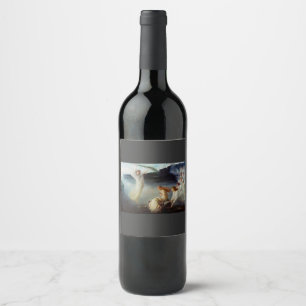 The martyrdom of Saint Christina Art Wine Label