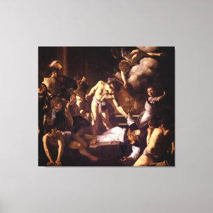 The Martyrdom of Saint Matthew by Caravaggio 1600 Canvas Print
