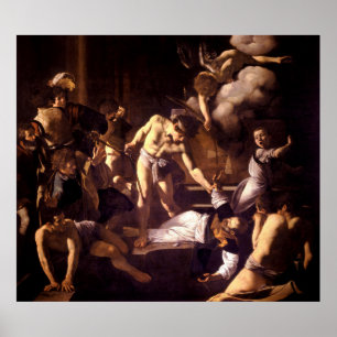 The Martyrdom of Saint Matthew by Caravaggio 1600 Poster