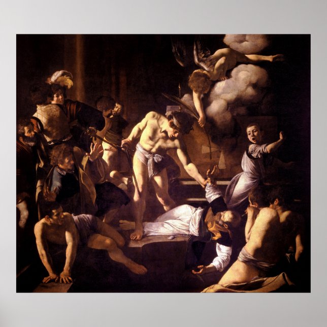The Martyrdom of Saint Matthew by Caravaggio 1600 Poster (Front)