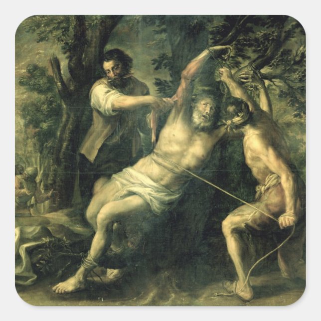 The Martyrdom of St. Bartholomew 2 Square Sticker (Front)