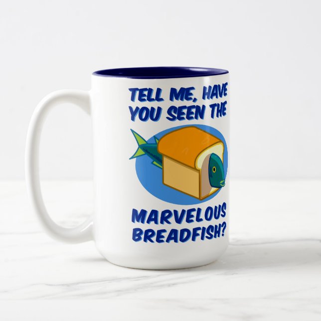The Marvellous Breadfish Two-Tone Coffee Mug (Left)