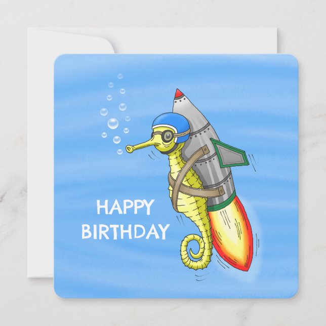 The Marvellous Yellow Rocket Seahorse (Front)