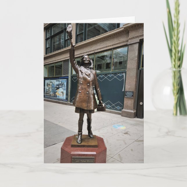“The Mary Tyler Moore Statue” Congratulatory Card (Front)