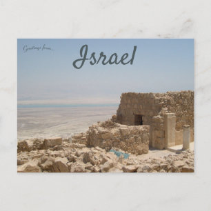 The Masada With The Dead Sea Israel Postcard