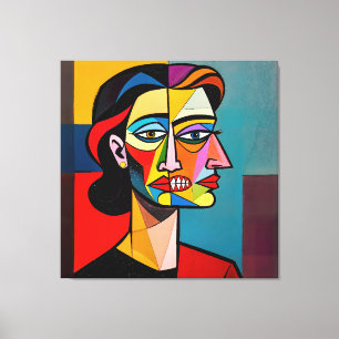 The Mask and the Monster - Portrait of a Deceiver Canvas Print