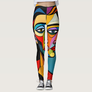 The Mask and the Monster - Portrait of a Deceiver Leggings