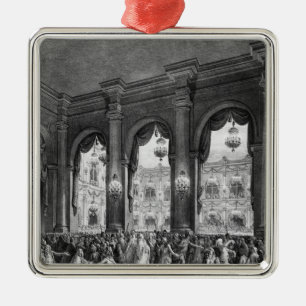 The masked ball, 23rd January 1782 Metal Tree Decoration
