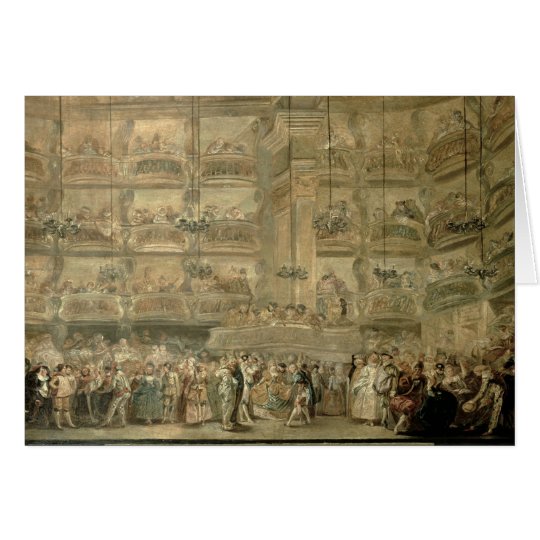 The Masked Ball, c.1767 Card