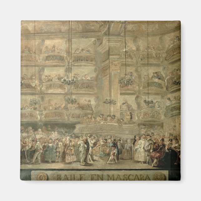 The Masked Ball, c.1767 Magnet (Front)