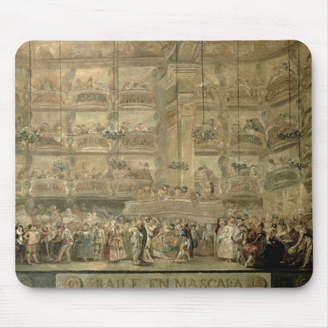 The Masked Ball, c.1767 Mouse Mat (Front)