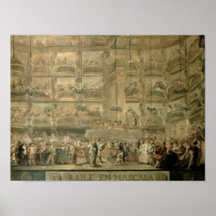 The Masked Ball, c.1767 Poster