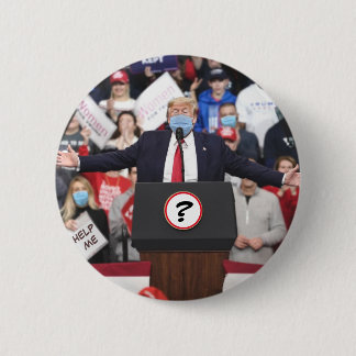 The Masked President: Donald J. Trump 6 Cm Round Badge