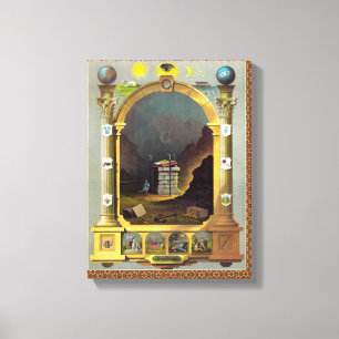 The Masonic Chart Canvas Print