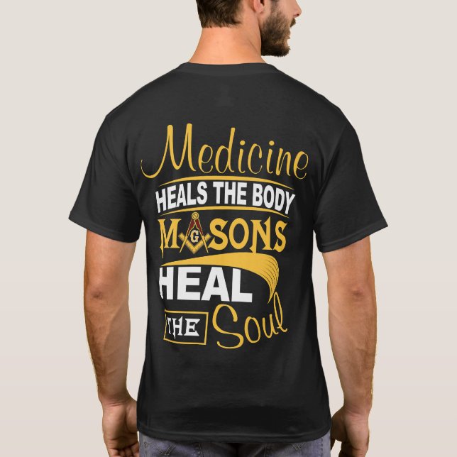 The Masonic Store Freemason - HEAL THE SOUL Christ T-Shirt (Back)