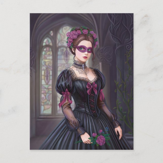 The Masquerade Victorian Postcard (Front)