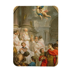 The Mass of St. Basil (oil on canvas) Magnet