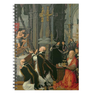 The Mass of St. Gregory (oil on canvas) Notebook