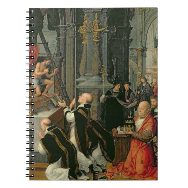 The Mass of St. Gregory (oil on canvas) Notebook (Front)