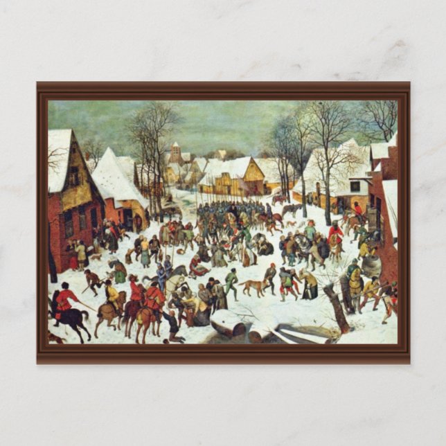 The Massacre Of The Innocents,  By Bruegel D. Ä. P Postcard (Front)