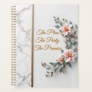 The Master Plan Luxe Marble & Floral Wedding Planner