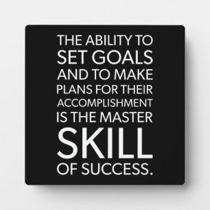 The Master Skill Of Success - Hustle Motivational Plaque